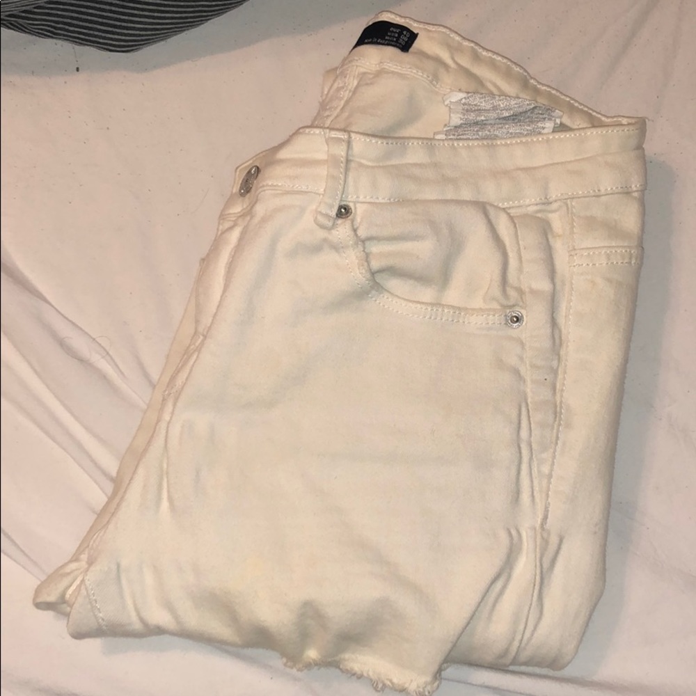 White ZARA pants summer/spring collection size 8